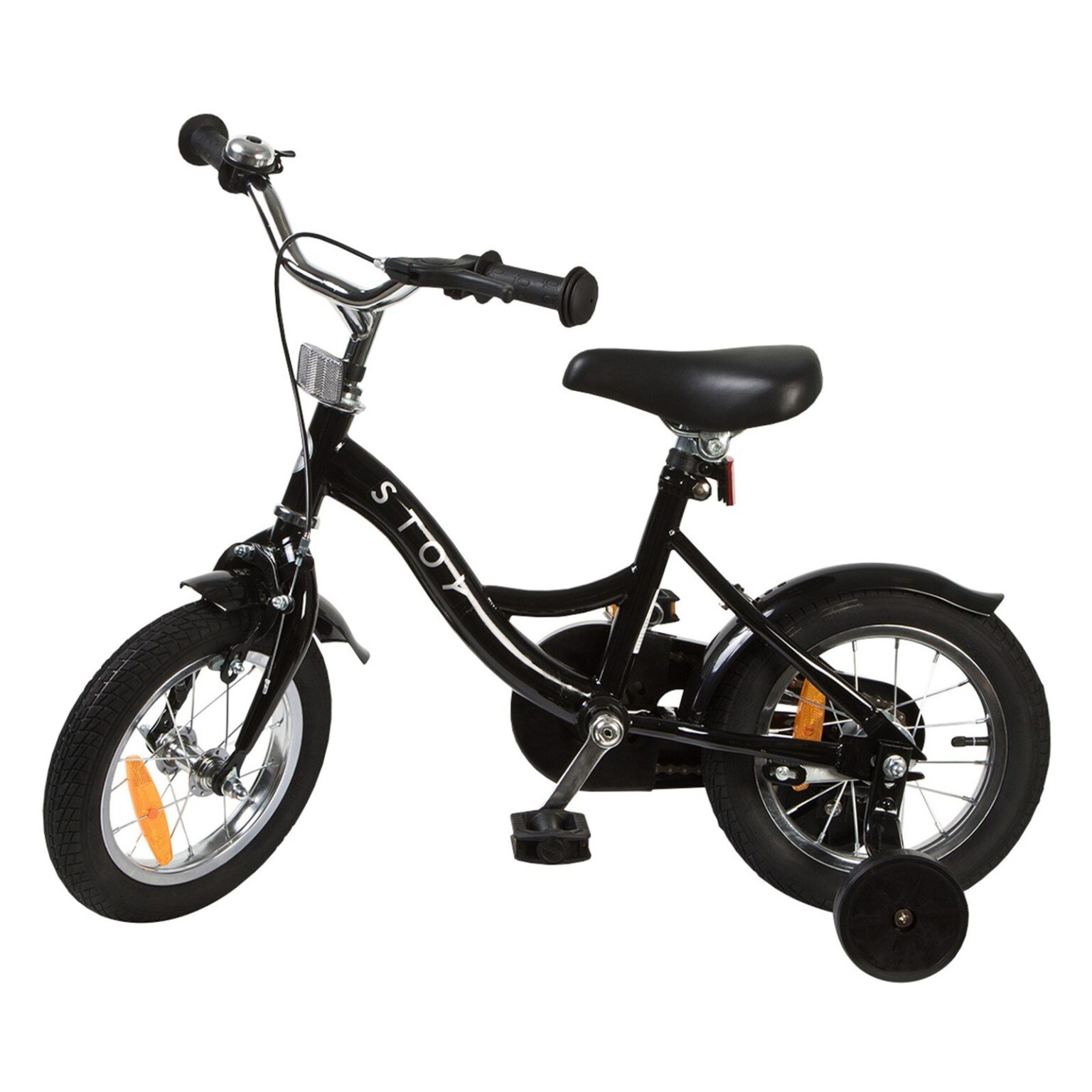 Barncykel STOY Classic Svart 12 Tum Barncyklar Cykelbarn se